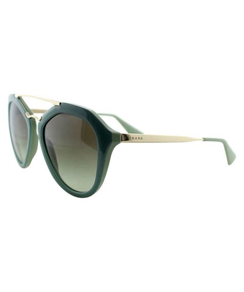 Prada Women's PR12QS Sunglasses, Green 